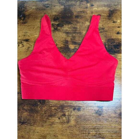 Fabletics Womens Red Athletic Sports Bra With Adjustable Straps & Racerback Desi - Picture 1 of 14